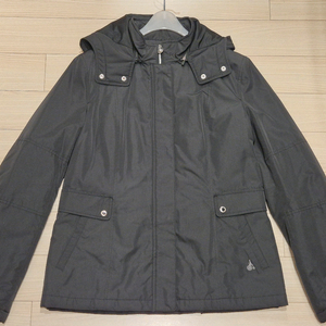 빈폴 여성 경량 패딩(얇은 솜 내장) 후드 벨트 자켓블랙 이미지