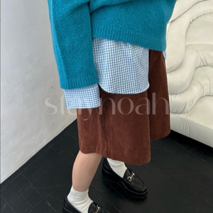 바스켓 코듀로이 반바지 이미지
