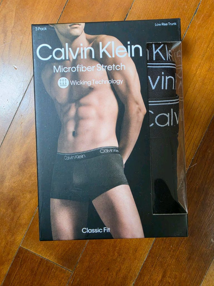 캘빈클라인 마이크로파이버 드로즈 팬티 속옷 3팩 L사이즈 새상품 이미지