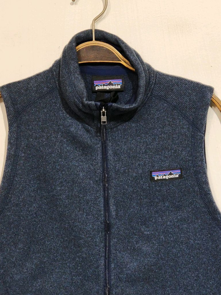 (S) 파타고니아 후리스 조끼 네이비 플리스 기모 베스트 이미지