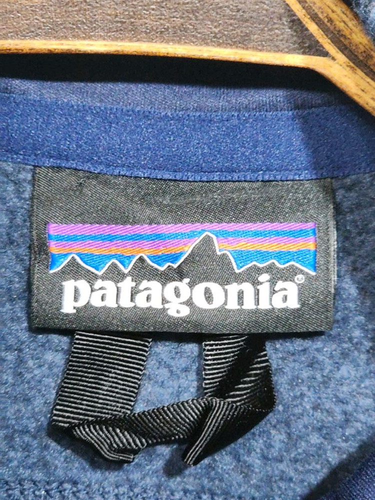 (S) 파타고니아 후리스 조끼 네이비 플리스 기모 베스트 이미지