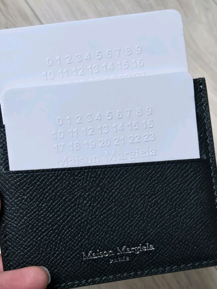 [정품] 새상품 메종마르지엘라 다크그린 스티치 카드지갑 이미지