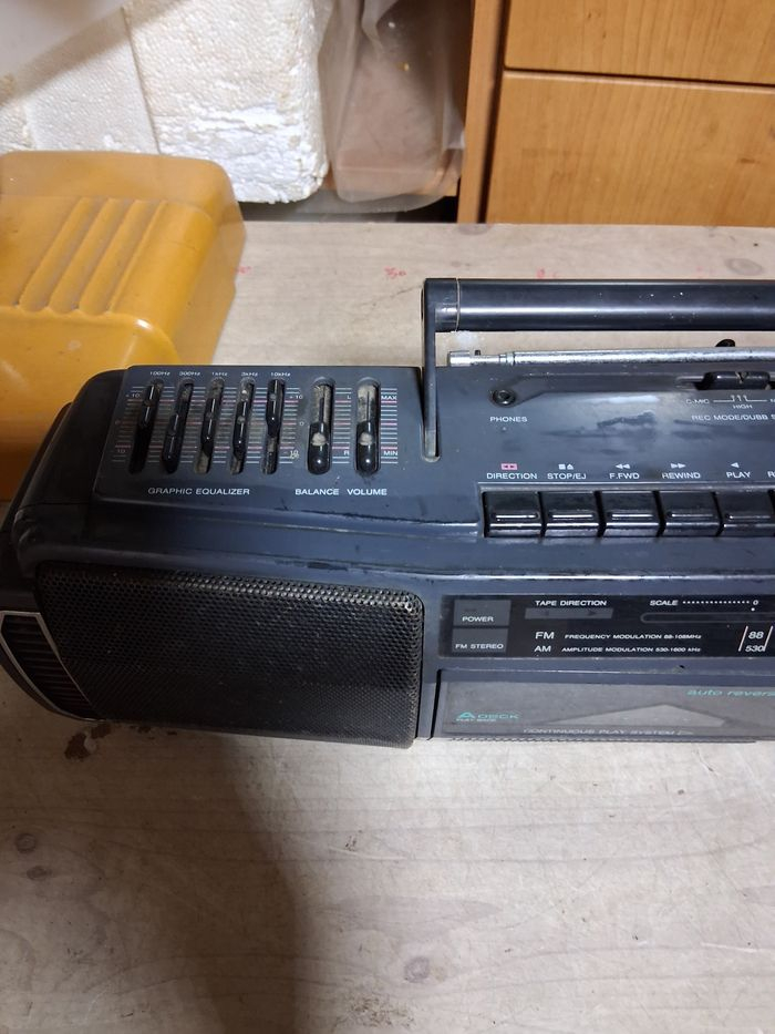 대우전자 ARW-355 AM/FM 라디오/카세트는 사망 이미지