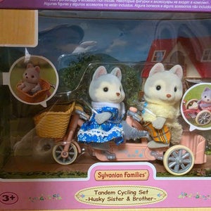 실바니안 허스키 자매/형제 2인용 자전거 세트 이미지