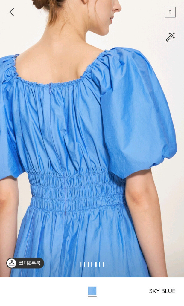 (새상품) 타임 셔링 벌룬 슬리브 드레스 이미지