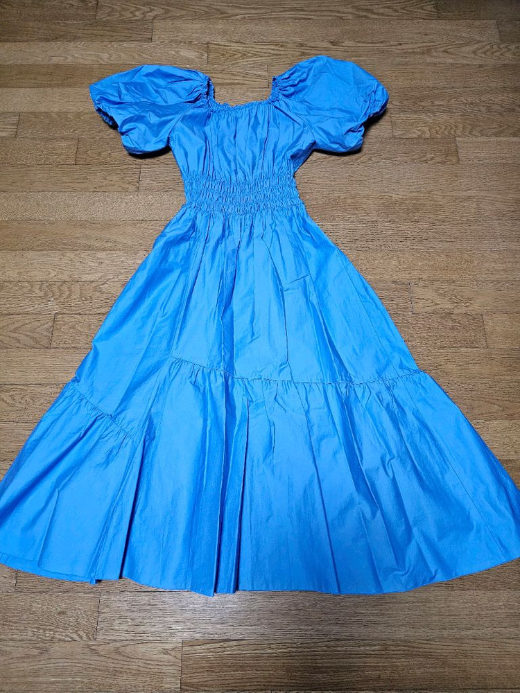 (새상품) 타임 셔링 벌룬 슬리브 드레스 이미지