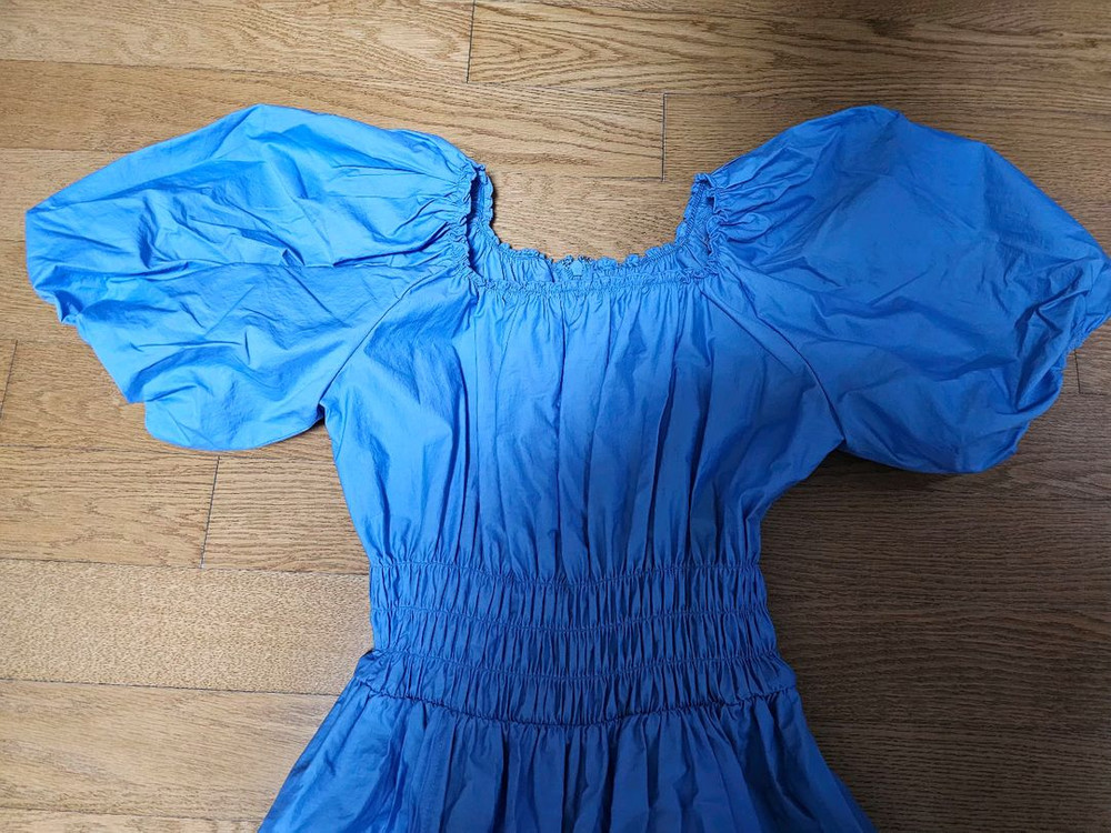 (새상품) 타임 셔링 벌룬 슬리브 드레스 이미지