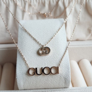 구목걸이 두줄목걸이 로골 로고목걸이 (새상품) 이미지