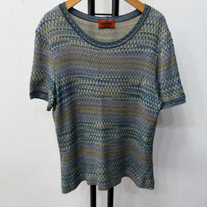 정품) 미쏘니 여성 니트 반팔티 46(66) 이미지