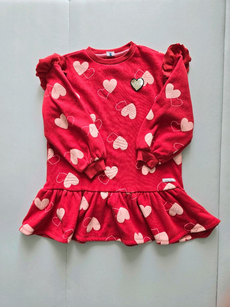 여아옷 130사이즈 기모원피스 이미지