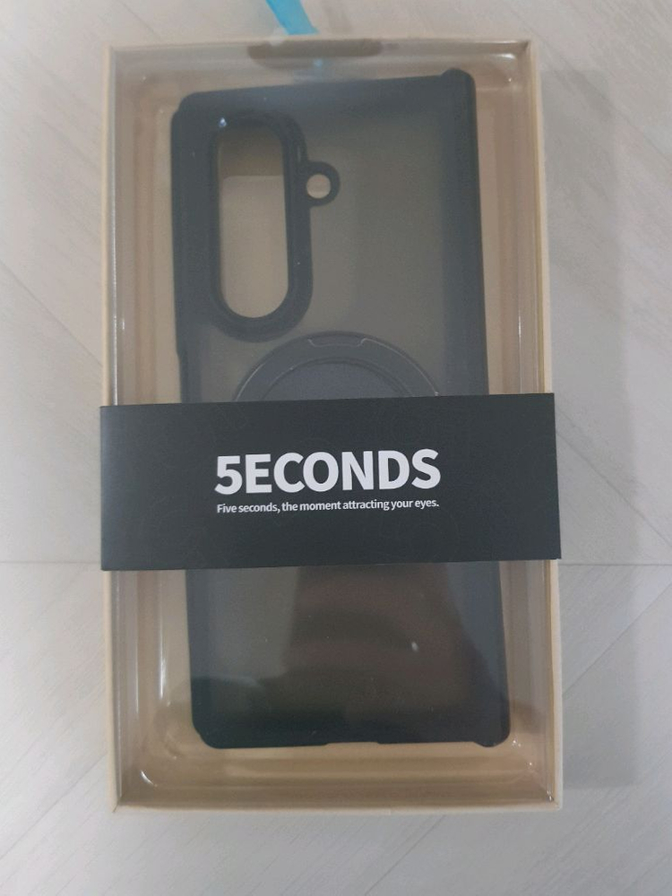 갤럭시 Z폴드7(F966) 케이스 맥세이프 호환 거치대 맥폴더 힌지 보호 커버 블랙 이미지