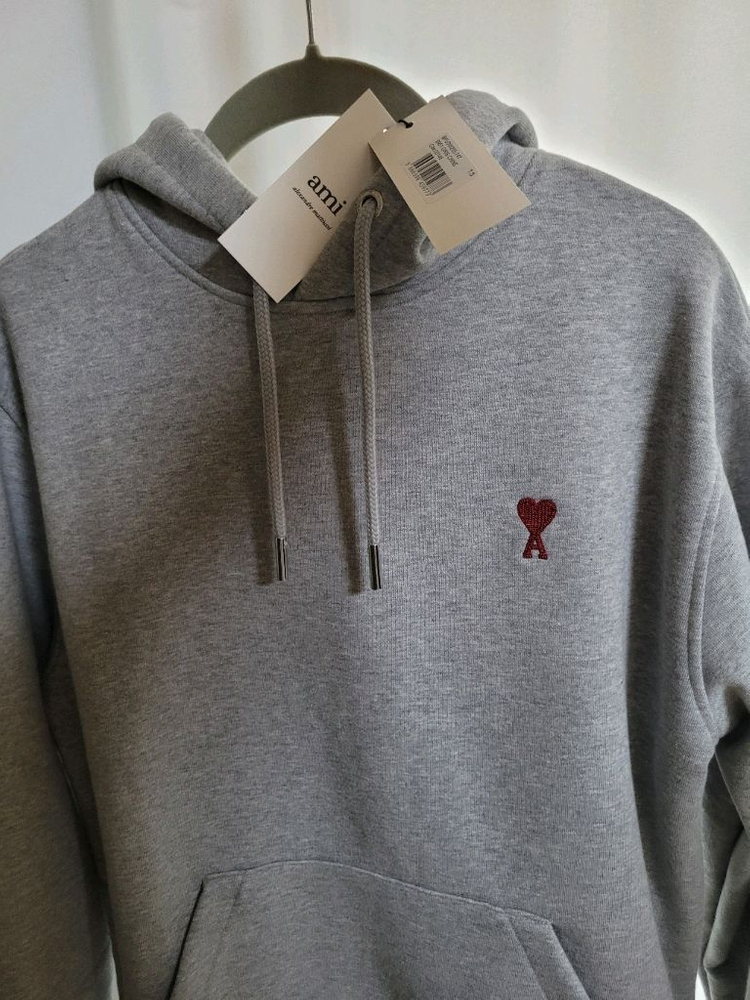 아미(AMI) 하트 스몰로고 후드티 S 이미지