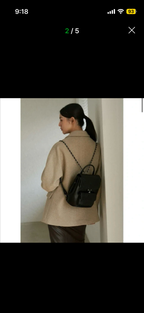 드메리엘 틸다 체인 백팩 블랙 이미지