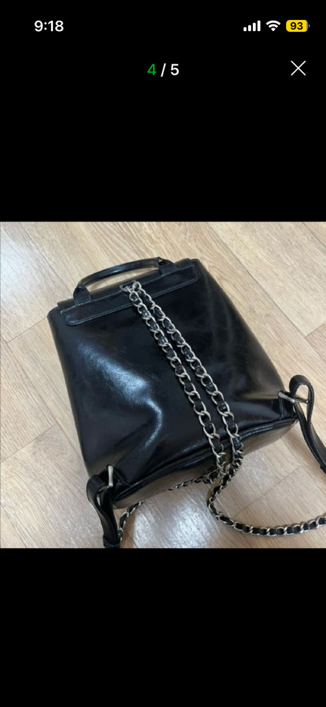 드메리엘 틸다 체인 백팩 블랙 이미지