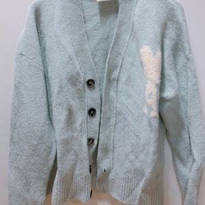 아미 빅로고 민트 가디건 95~100 이미지