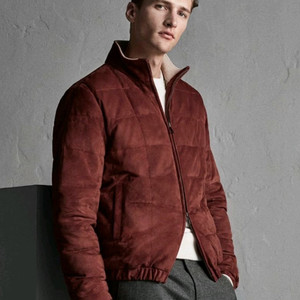 [1300만원]로로피아나 키드스킨 스웨이드 캐시미어 자켓 트래블구스다운 팔아요 이미지