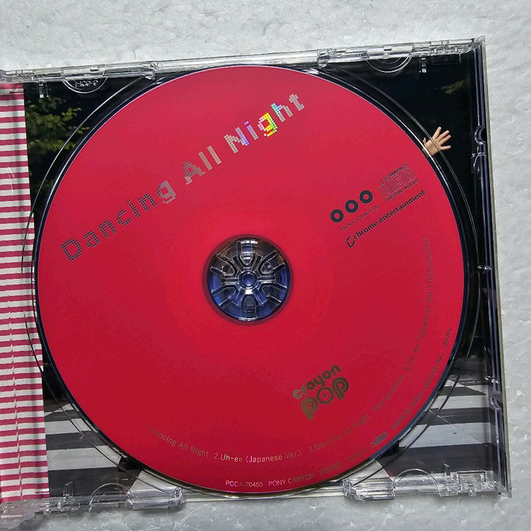 크레용팝 Dancing All Night 일본 싱글 포토카드 CD 중고 이미지