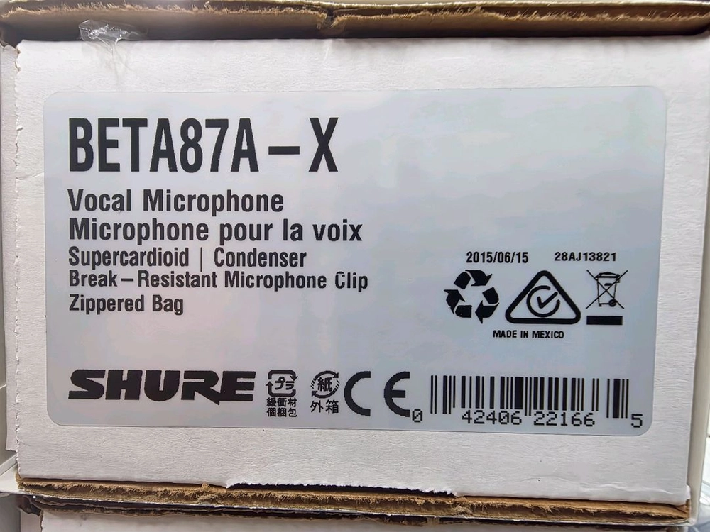 슈어 콘덴서 마이크 SHURE BETA87A 이미지
