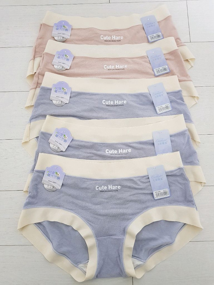 60수 모달 코튼 여성 속옷 팬티 여성 팬티 5장 세트 언더웨어 새상품 (미사용) 이미지