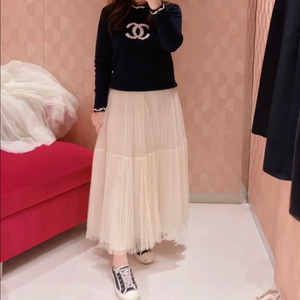 디올 아이보리 튤 스커트 36 이미지