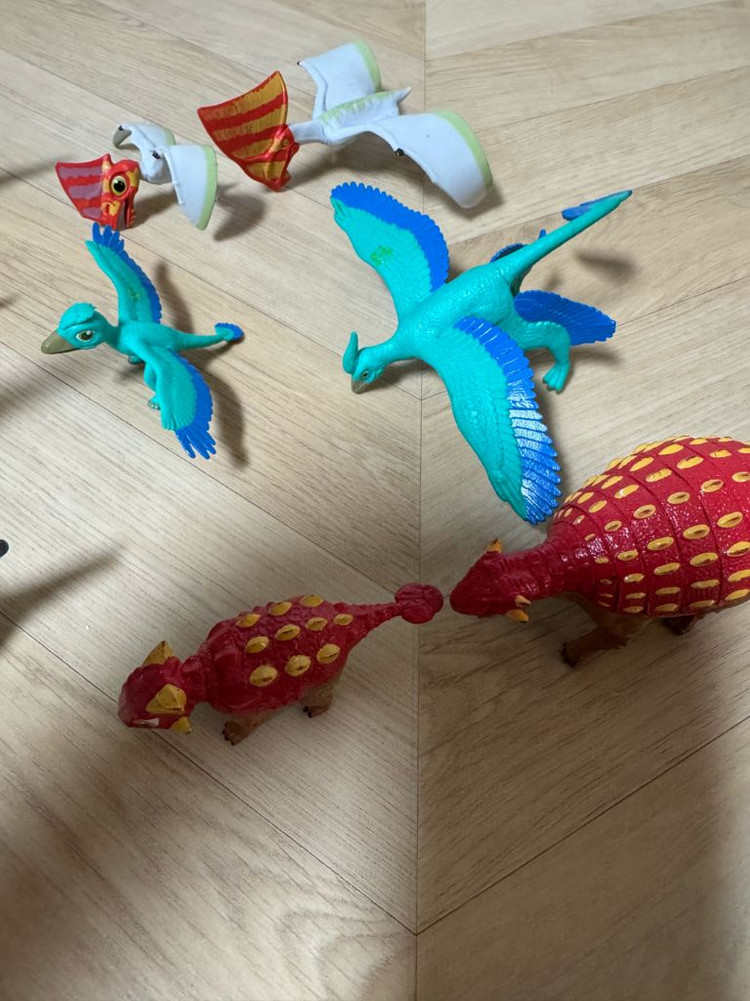 공룡메카드 더블피규어 5종 일괄 이미지