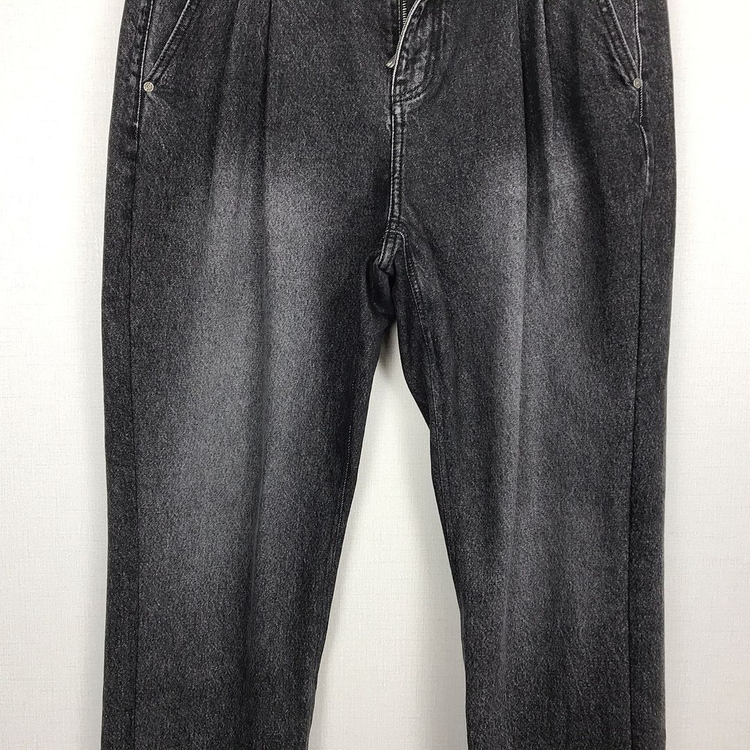 모덴아르더 뉴트로 투턱 와이드 데님 청바지 팬츠 남성32 이미지