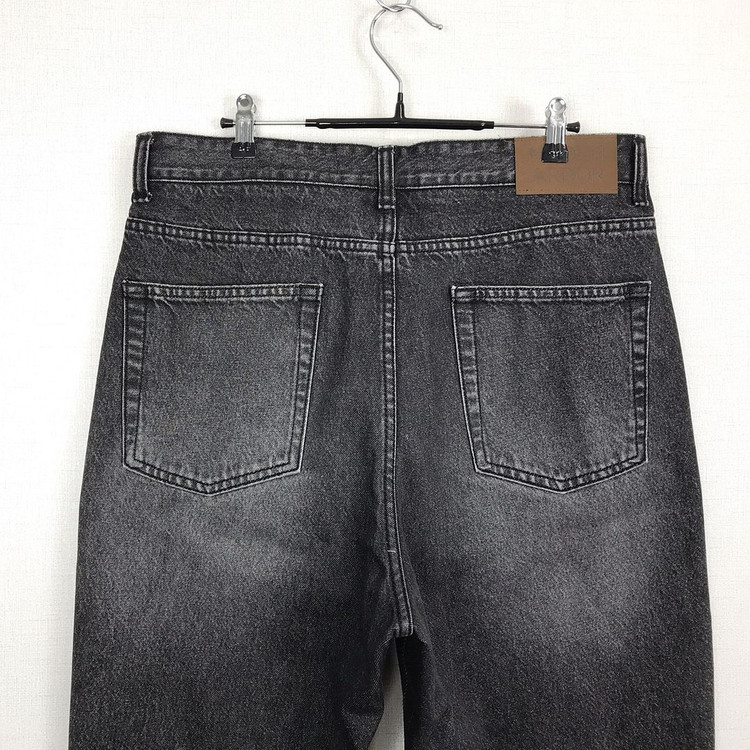 모덴아르더 뉴트로 투턱 와이드 데님 청바지 팬츠 남성32 이미지