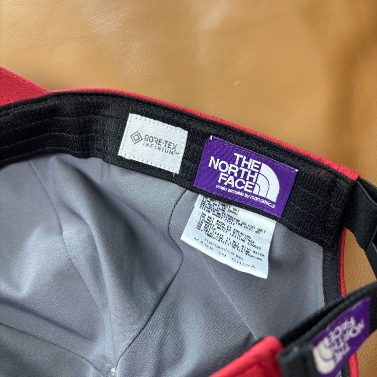 나나미카 노스페이스 퍼플라벨 6패널 볼캡 모자 고어텍스 인피니움 레드 이미지