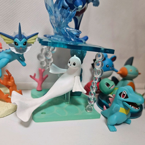 포켓몬 리멘트 반짝이는 바다 쥬레곤 물타입 늪짱이 마릴 스케일월드 리아코 이미지