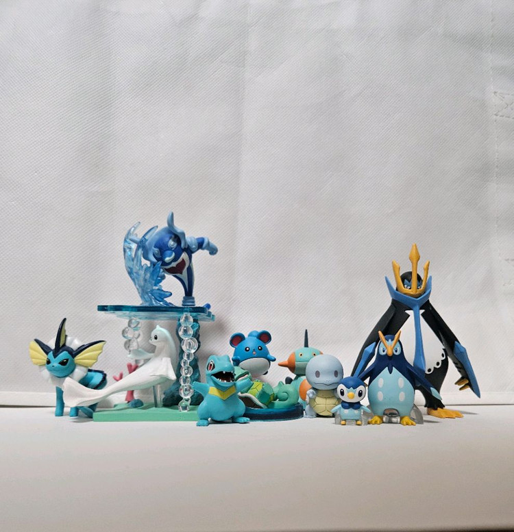 포켓몬 리멘트 반짝이는 바다 쥬레곤 물타입 늪짱이 마릴 스케일월드 리아코 이미지