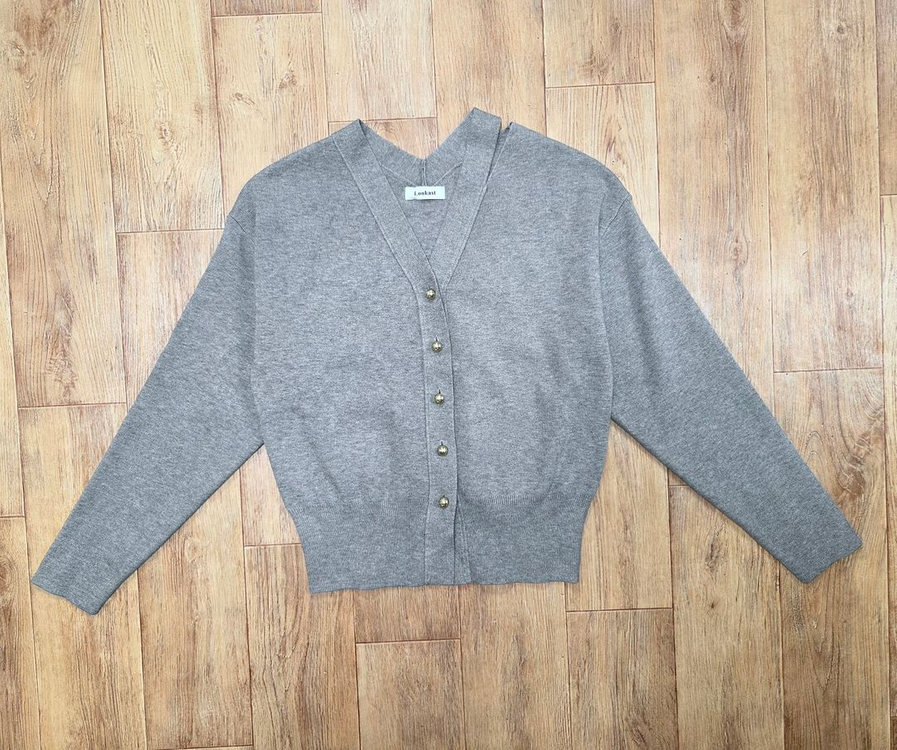 룩캐스트(LOOKCAST) 마리 컷아웃 가디건 프리사이즈 이미지