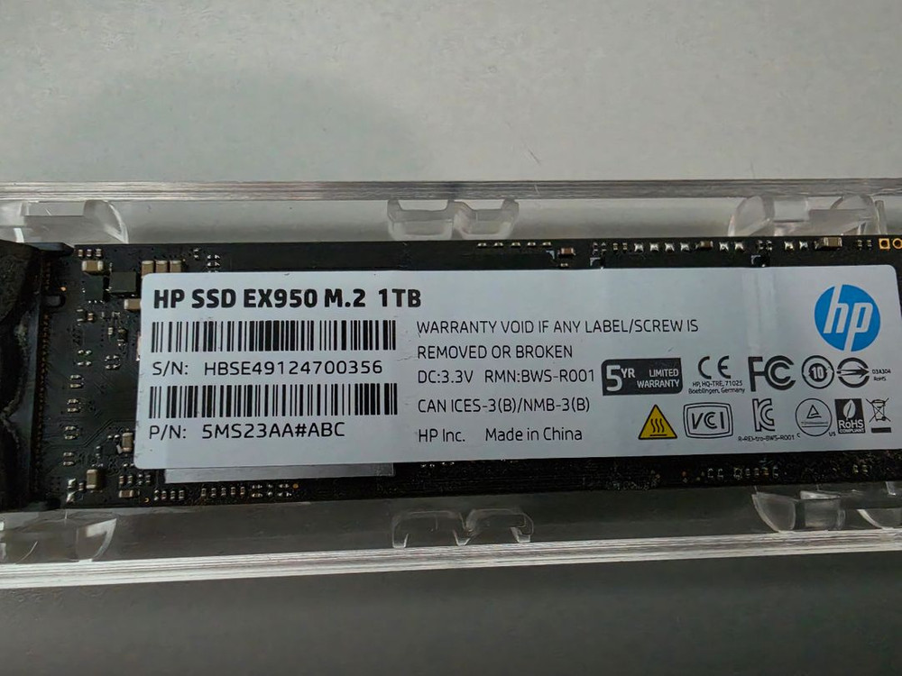 HP SSD EX950 M.2 1TB NVMe 이미지