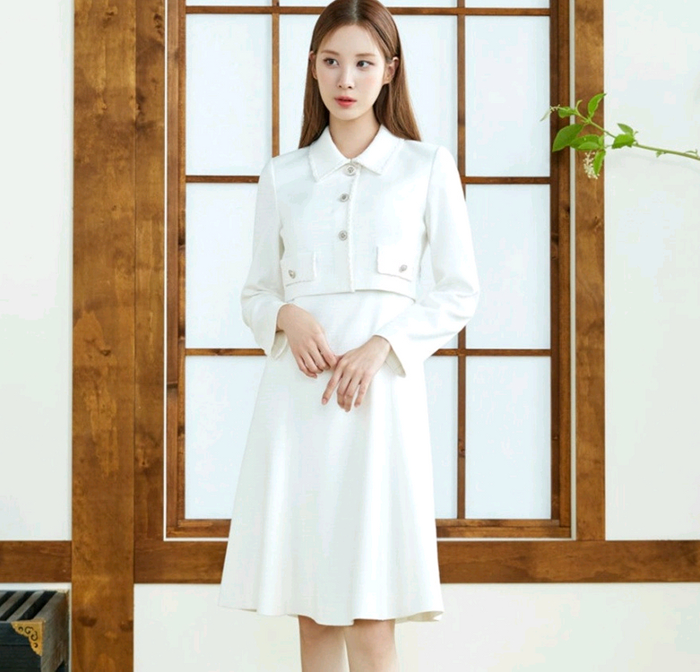 잇미샤 투웨이 트위드 원피스 (2부드레스, 돌잔치, 상견례) 이미지