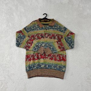 XL 미쏘니 블랙 올드스쿨 카라니트 105 이미지