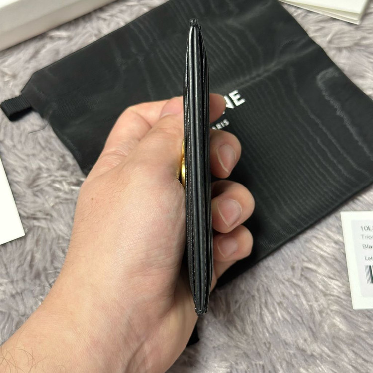 [풀구성] 셀린느 트리옹프 카드지갑 블랙 이미지