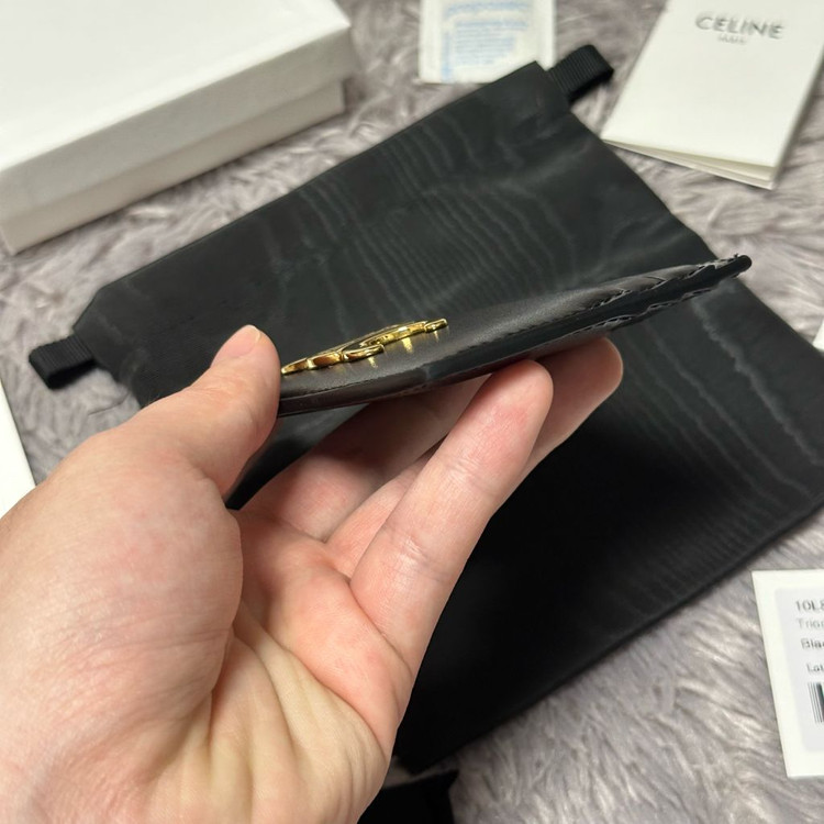 [풀구성] 셀린느 트리옹프 카드지갑 블랙 이미지