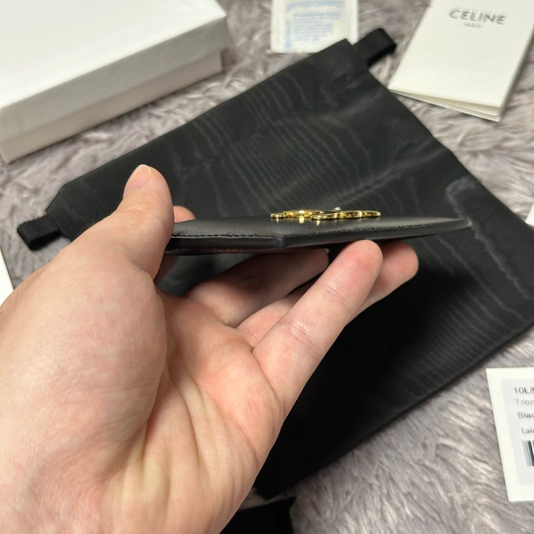 [풀구성] 셀린느 트리옹프 카드지갑 블랙 이미지