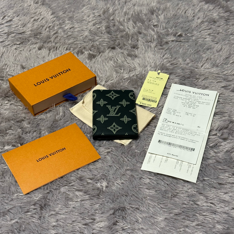 [미사용/새상품] 루이비통 이클립스 쉐도우 오거나이저 카드지갑 포레스트 그린 이미지