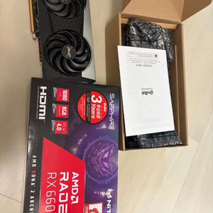 그래픽카드 Sapphire RX6600XT NITRO+ 8G 이미지