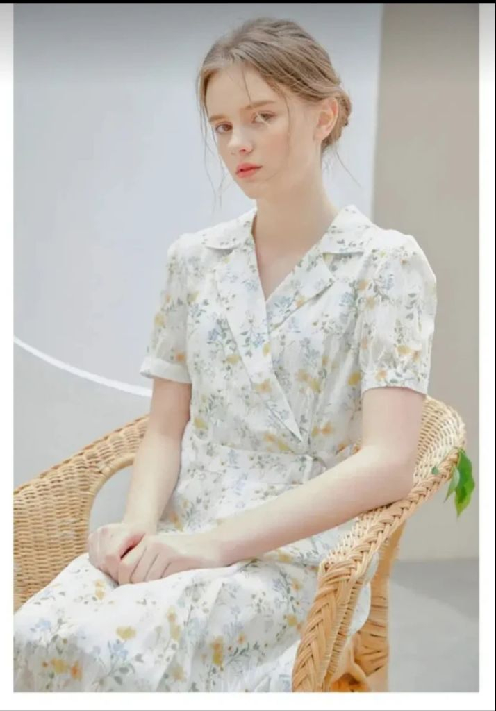 [새상품] 하케쉬 플라워 반팔 여름 원피스 꽃 이미지