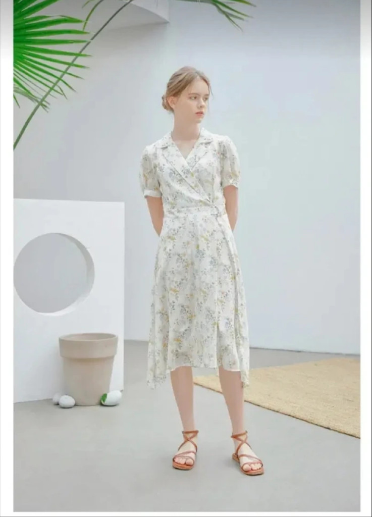 [새상품] 하케쉬 플라워 반팔 여름 원피스 꽃 이미지