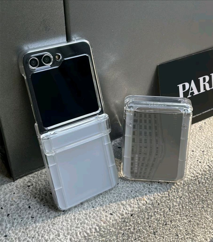 미사용 새제품 Z플립6용 힌지보호 카드수납 투명 케이스 이미지