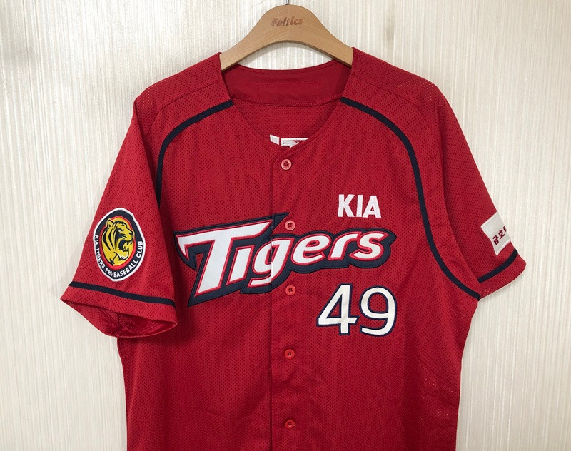 KBO 비젼코리아 기아타이거즈 원정유니폼/져지 110 #49 김진우 이미지