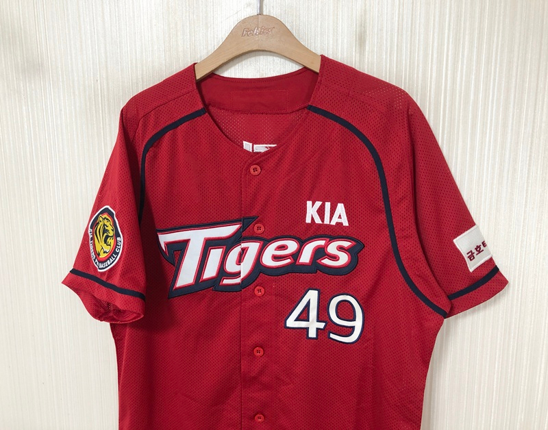 KBO 비젼코리아 기아타이거즈 원정유니폼/져지 110 #49 김진우 이미지