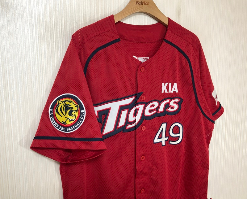KBO 비젼코리아 기아타이거즈 원정유니폼/져지 110 #49 김진우 이미지