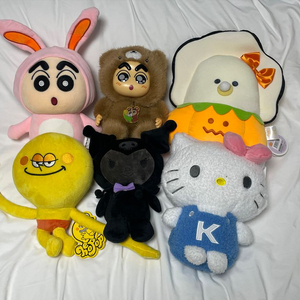 (2+1)인기캐릭터 중형인형모음 저렴하게(키티/쿠로미/그로밋/짱구) 이미지