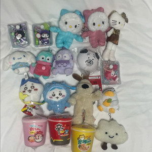 (2+1)유명캐릭터 인형 모음 저렴하게(키티/쿠로미/미피/우소우소짱) 이미지