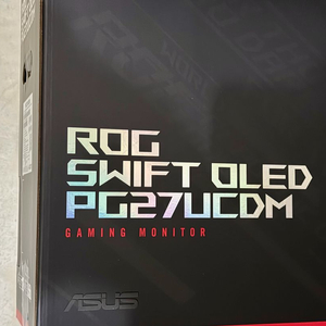 아수스 ROG pg27ucdm 4k oled 240hz 모니터 asus 이미지
