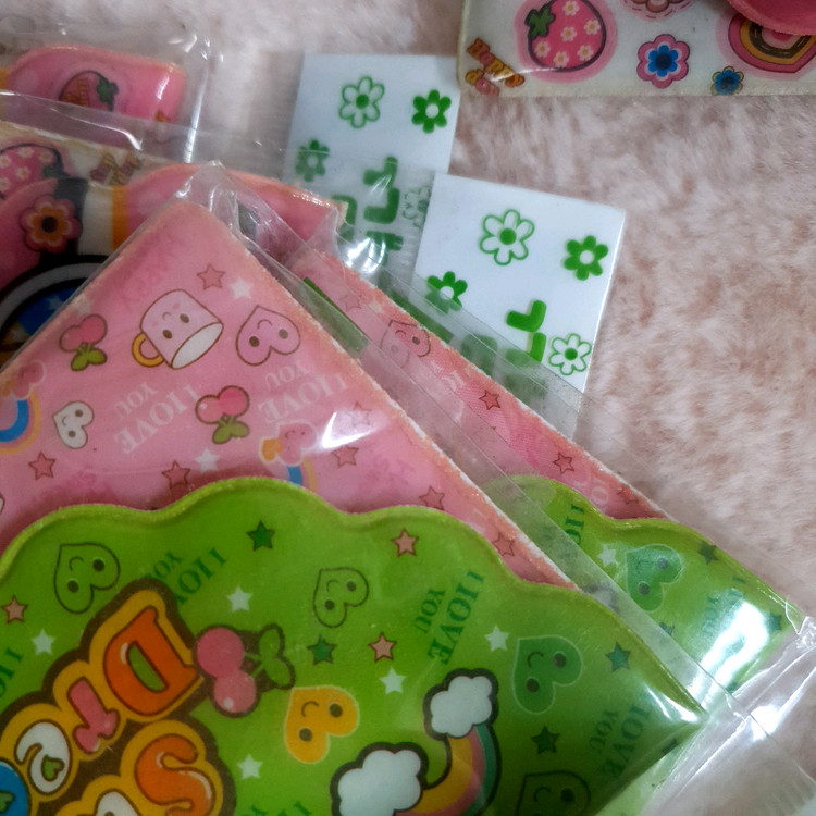 미개봉/개별) 고전 빈티지 동전 카드 지갑 빈티지 레트로 파우치 과일 곰돌이 디저트 딸기 캐릭터 고전문구 고전완구 이미지