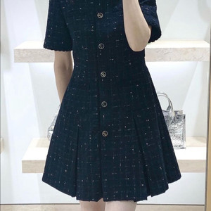 산드로 블랙 트위드 미니 원피스 이미지